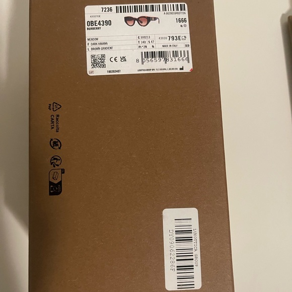 NIB BURBERRY SUNGLASSES BE4390 Meadow Brown 47-25-140 main image 9